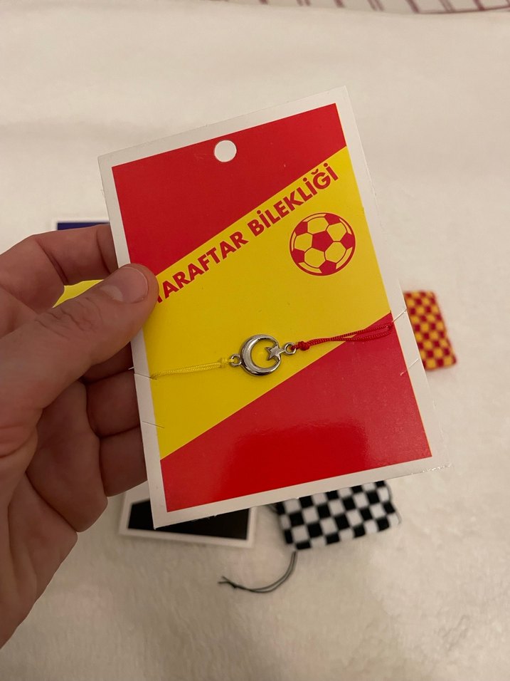 Renkli Velcro Baskılı Taraftar Bilekliği - Görsel 4