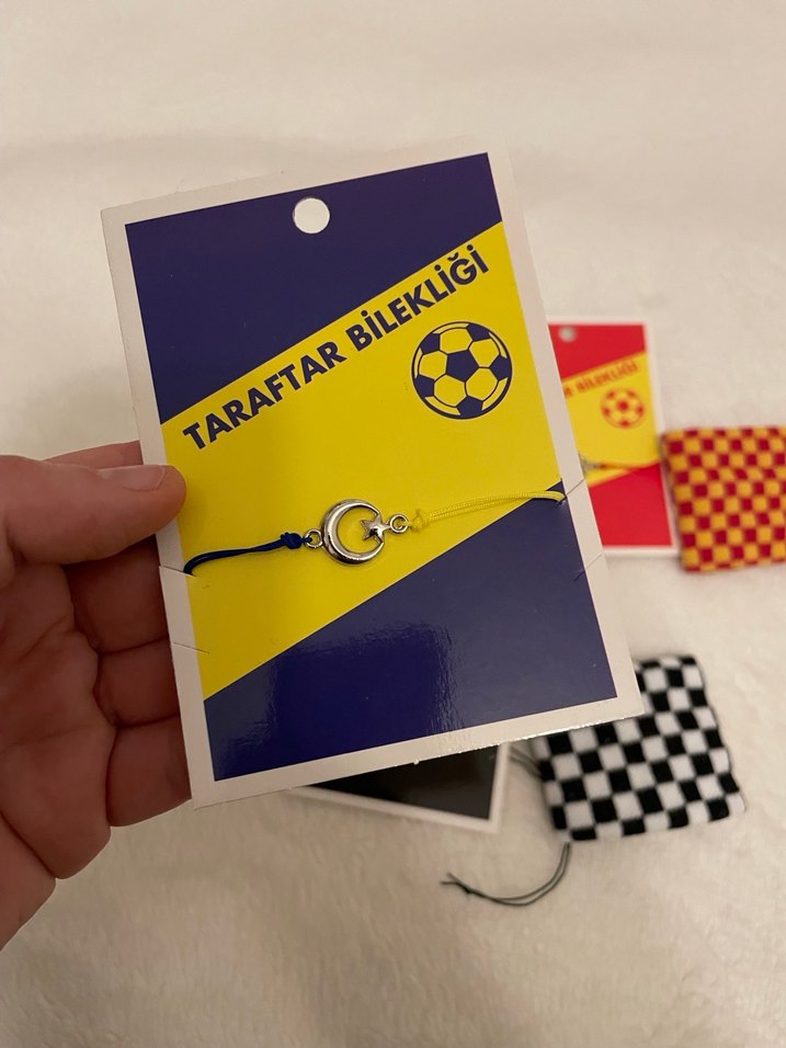 Renkli Velcro Baskılı Taraftar Bilekliği - Görsel 5