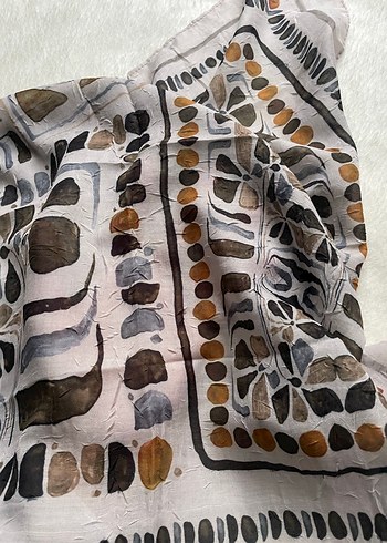 Boncuk Detaylı Bej Bohem Kadın flar - Görsel 4