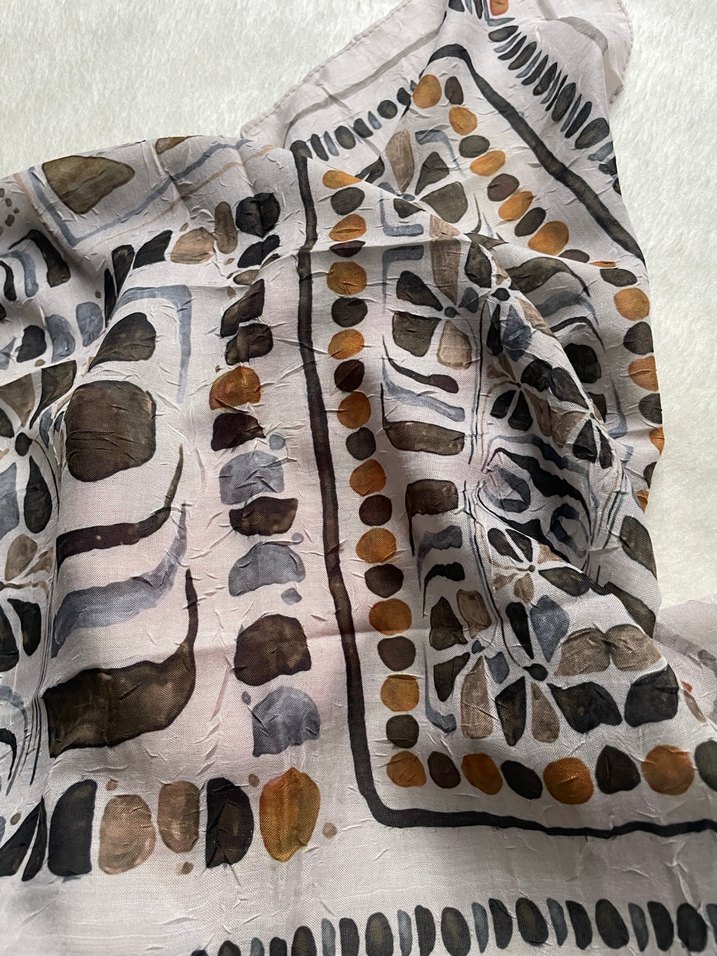 Boncuk Detaylı Bej Bohem Kadın flar - Görsel 4