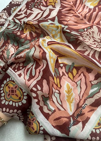 Bordo Bohem Desenli Kadın Şal - Görsel 4