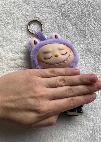 Mor Peluş Anahtarlık Oyuncak - Görsel 3