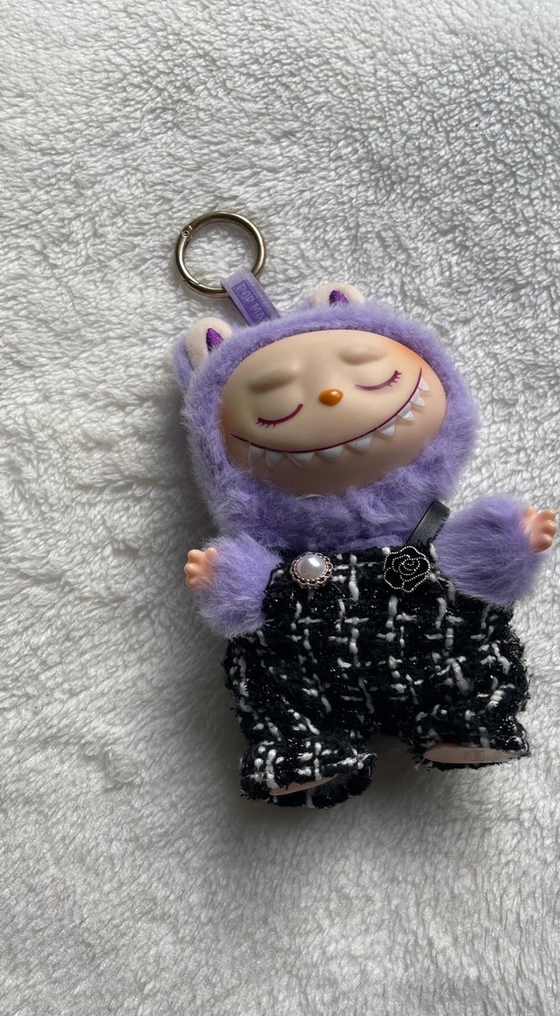 Mor Peluş Anahtarlık Oyuncak - Görsel 2