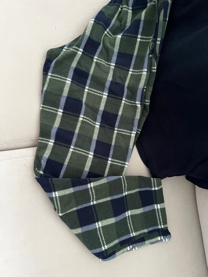 Erkek Koyu Yeşil Düğmeli Pijama Takımı - Görsel 5