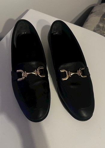 Tokalı Siyah Kadın Loafer - Görsel 2