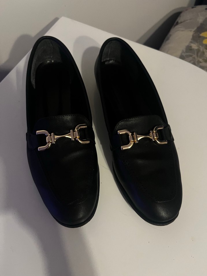 Tokalı Siyah Kadın Loafer - Görsel 2