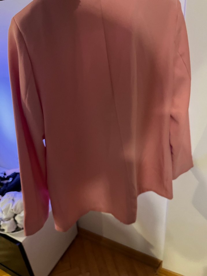 Pembe Düğmeli Kadın Blazer Ceket - Görsel 5