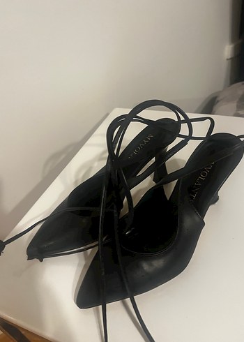 Siyah Yılan Desenli Stiletto Topuklu Kadın Ayakkabı - Görsel 6