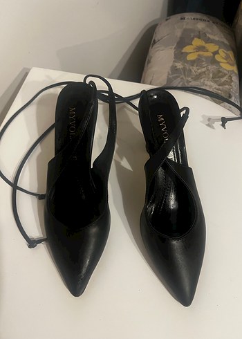 Siyah Yılan Desenli Stiletto Topuklu Kadın Ayakkabı - Görsel 3