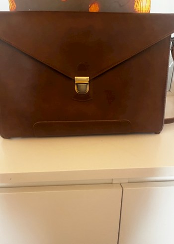 Kahverengi Vintage Erkek Evrak Çantası - Görsel 2