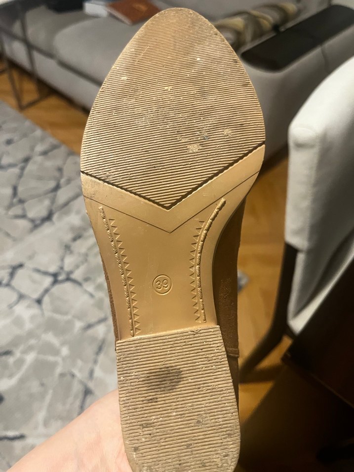 Kahverengi Nakışlı Süet Bohem Kadın Çizme - Görsel 4