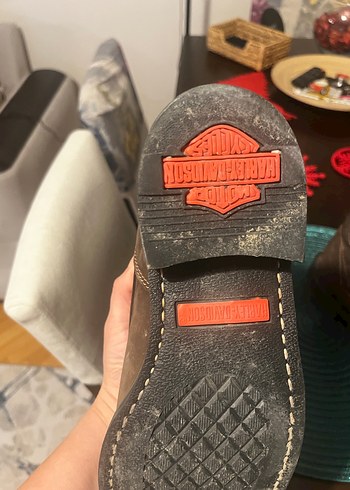 Kahverengi Deri Tokalı Biker Kadın Botu - Görsel 4