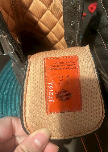 Kahverengi Deri Tokalı Biker Kadın Botu - Görsel 5