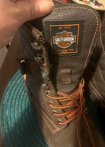 Kahverengi Deri Tokalı Biker Kadın Botu - Görsel 2