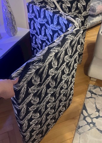 Gri Baskılı Desenli yer yatak - Görsel 4