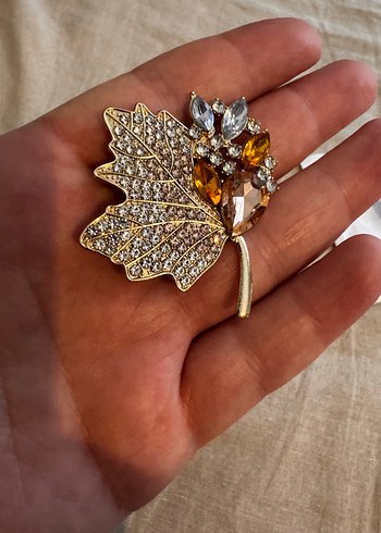 Payetli Vintage Broş - Bohem Tarzda - Görsel 2