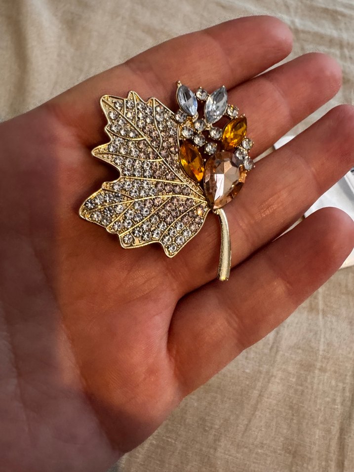 Payetli Vintage Broş - Bohem Tarzda - Görsel 2