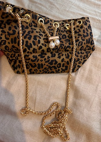 Mini askılı leopar desenli çanta - Görsel 2