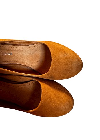 Camel tonları Süet Tokalı Stiletto Topuklu Ayakkabı - Görsel 2