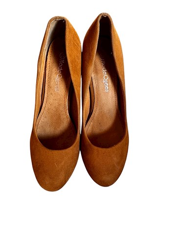 Camel tonları Süet Tokalı Stiletto Topuklu Ayakkabı - Görsel 3