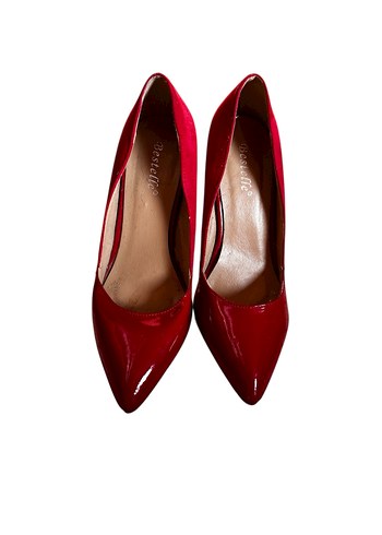 Kırmızı topuklu stiletto - Görsel 3