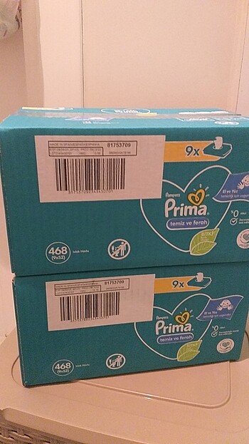 Beden Prima ıslak mendil 2 koli 18 paket.