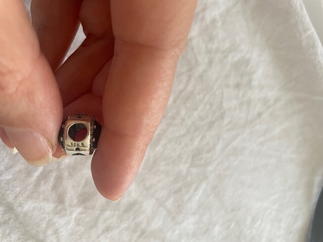  Beden siyah Renk Pandora gümüş charm