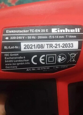 Beden Einhell Elektrikli Zımba Tabancası Fırsat Ürün