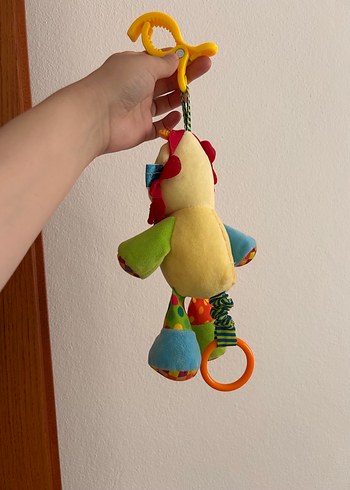 Beden Müzikli Renkli Asılabilir Aslan Diş Kaşıyıcı Oyuncak