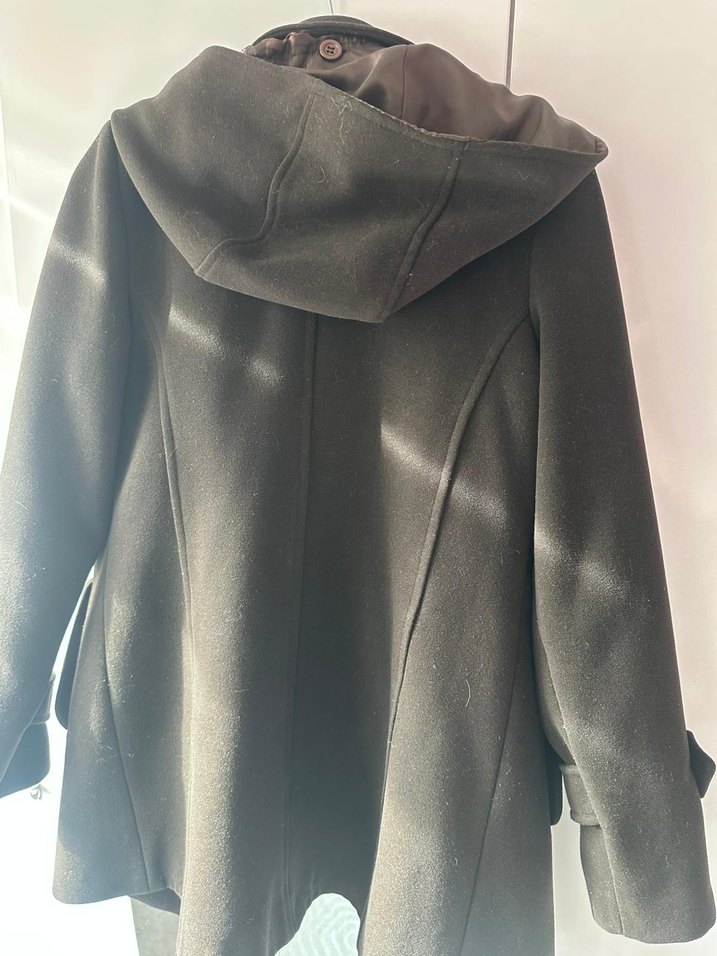 Kadın Kahverengi Kaban - Görsel 2