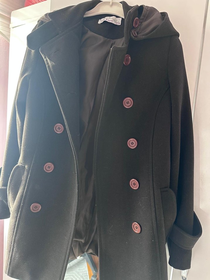 Kadın Kahverengi Kaban - Görsel 3