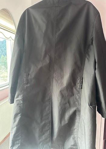 Siyah-Antrasit Kadın Kaban - Görsel 2