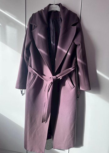 Mor Uzun Kadın Kaban - Görsel 2