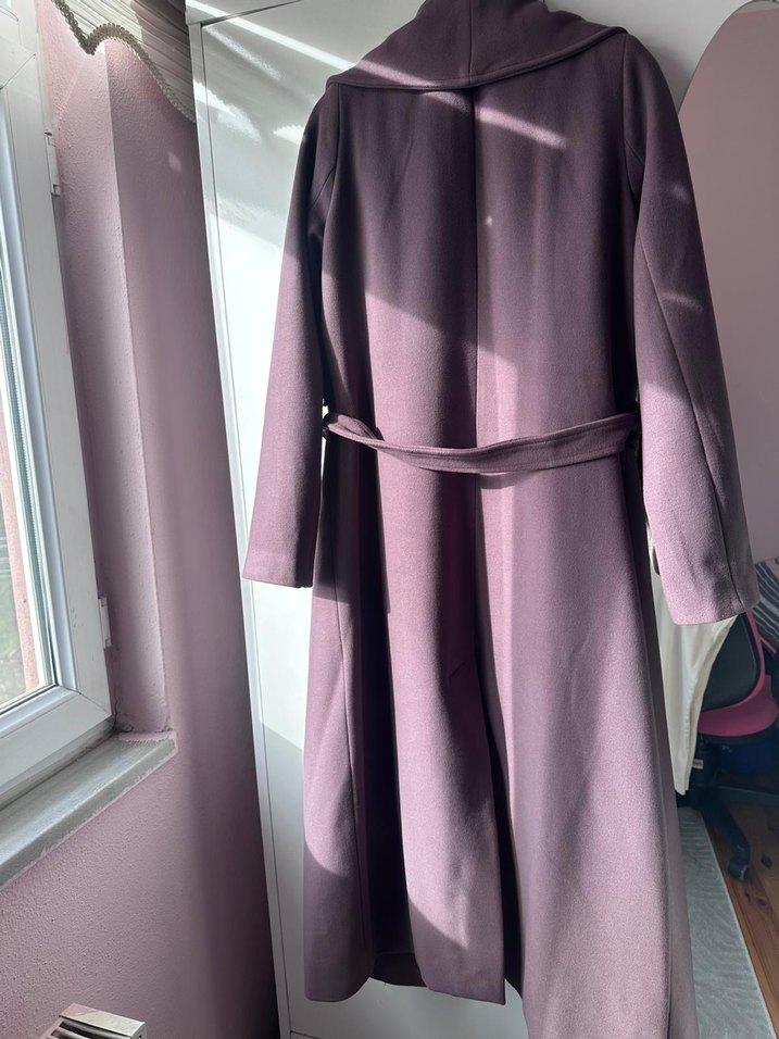 Mor Uzun Kadın Kaban - Görsel 3