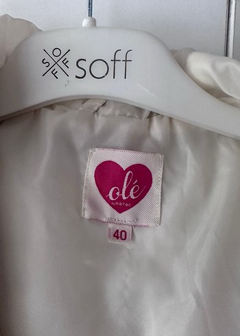 Kadın Koton Beyaz Kürk Detaylı Mont - Görsel 2