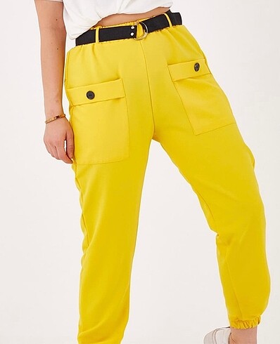 Diğer Sarı yazlık pantolon