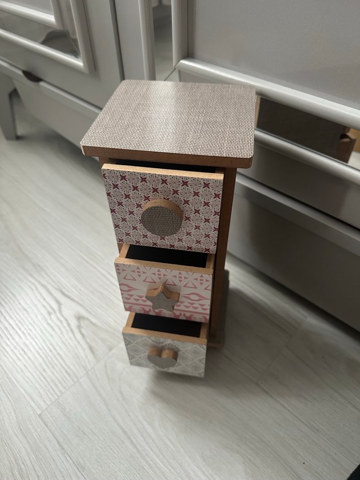 Bej 3 Çekmeceli Makyaj Organizeri - Görsel 2