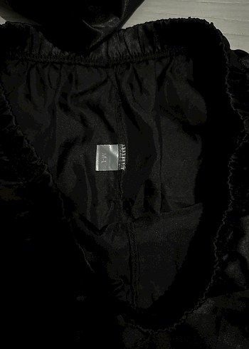 Siyah Askılı Mini Gotik Kadın Pijama Takımı - Görsel 2