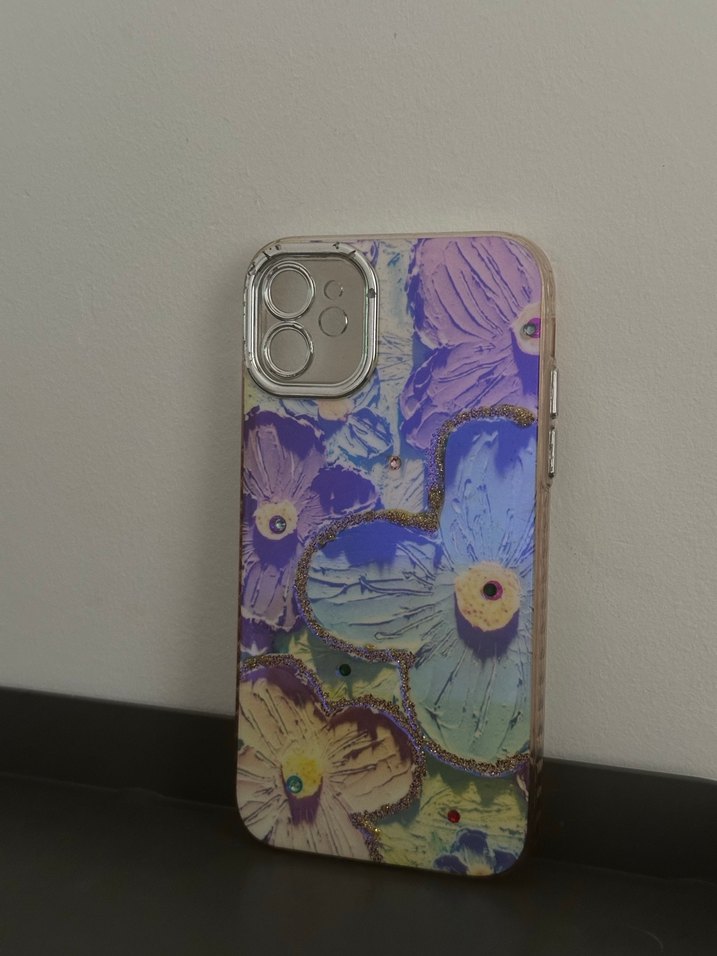 Boncuklu Beyaz Bohem Telefon Kılıfı - Görsel 2