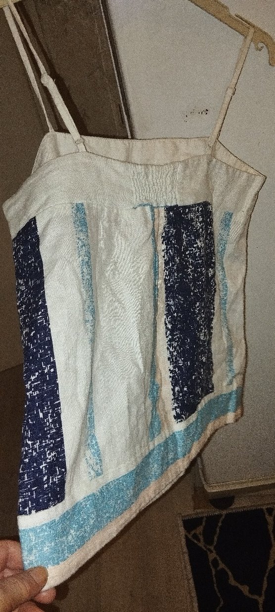 Bohem Mavi Baskılı Kadın bluz - Görsel 5