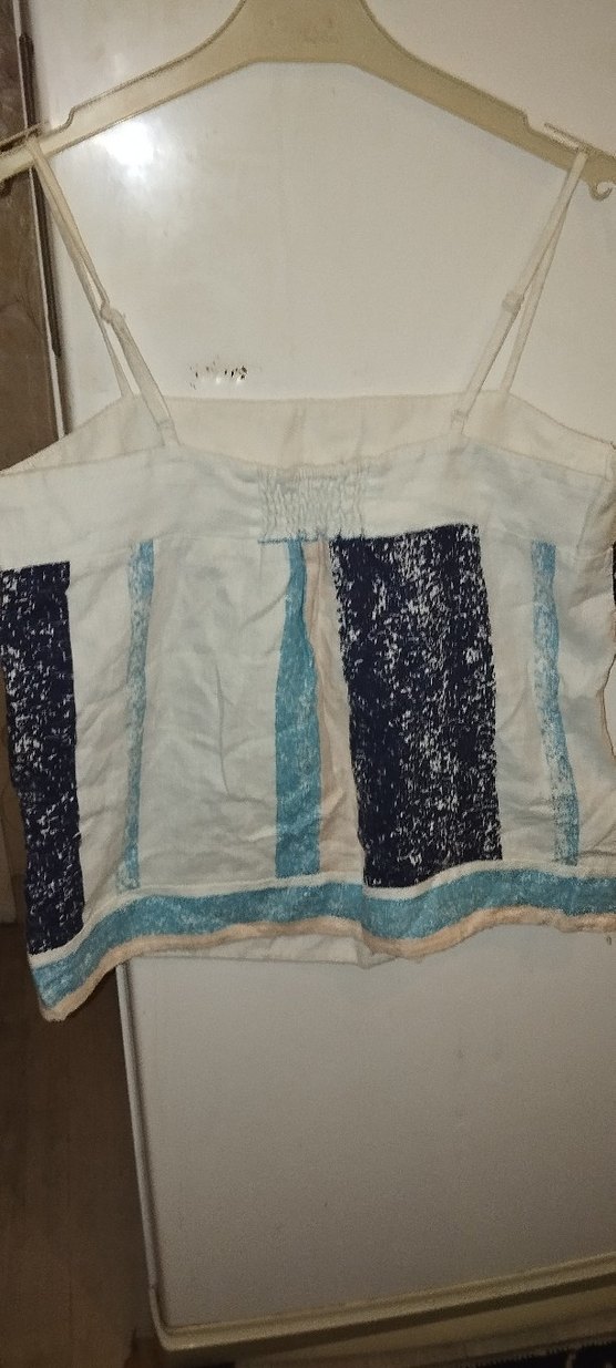 Bohem Mavi Baskılı Kadın bluz - Görsel 4