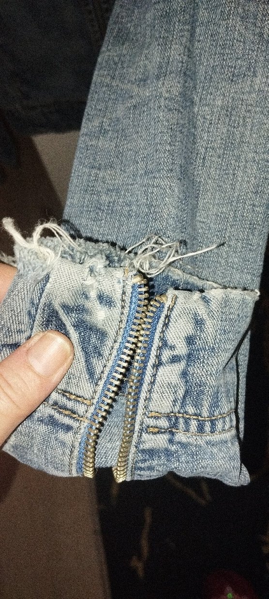 Gri Kadın Denim Ceket, Düğmeli, İnce Kesim - Görsel 3