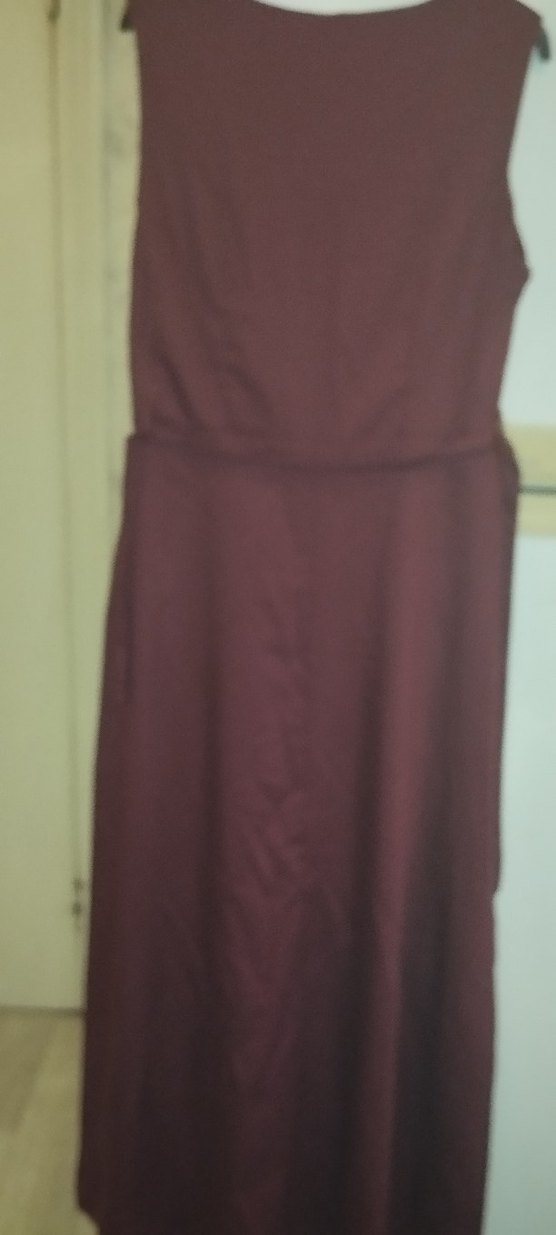 Gri Keten Kısa Kollu Fermuarlı Kadın elbise - Görsel 4