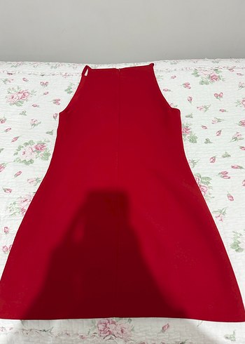 Kolsuz Kırmızı Kız Çocuk Elbisesi - Görsel 3