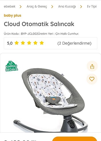  Beden Renk Otomatik ana kucağı