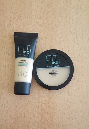 Maybelline Fit Me Fondoten ve Pudra