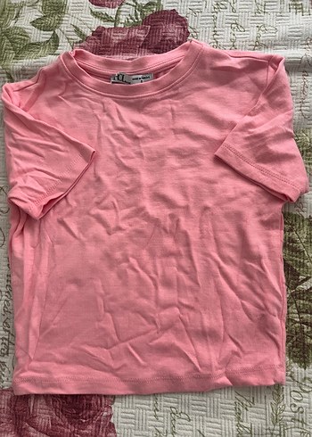 Kız Çocuk Pembe Basic Kısa Kollu Tişört
