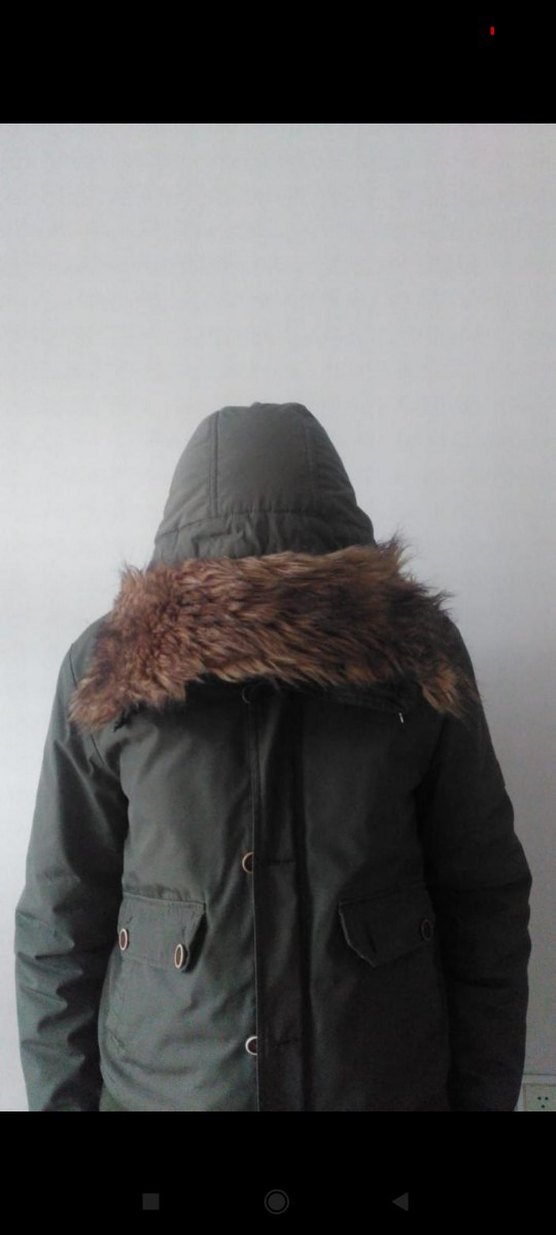 MAVİ Kürklü Kapüşonlu Erkek Mont - Görsel 2