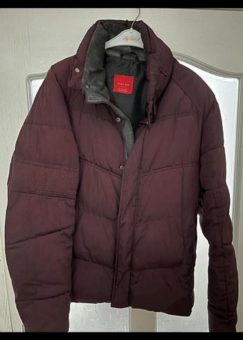 ZARA Bordo Düğmeli Erkek Mont - Görsel 4