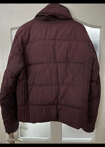 ZARA Bordo Düğmeli Erkek Mont - Görsel 3